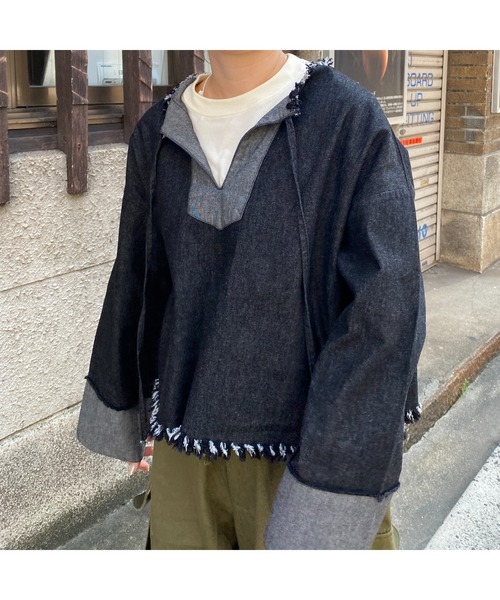 CPCM（シーピーシーエム）の「メキシカンフリンジプルオーバー（Tシャツ/カットソー・レディース・ブラック/ブルー・FREE）」の13枚目の写真