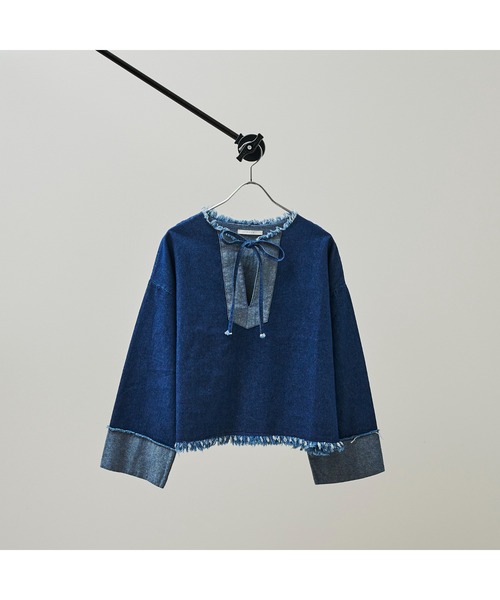 CPCM（シーピーシーエム）の「メキシカンフリンジプルオーバー（Tシャツ/カットソー・レディース・ブラック/ブルー・FREE）」の15枚目の写真