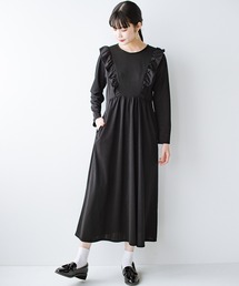 haco! | かわいくいたいけど楽ちんが譲れない日に最適！便利なフリル付きカットソーワンピース(ワンピース)