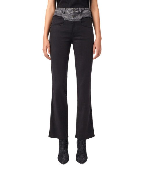 新品】W29 ディーゼル スカート デニム切替 フレア チェック