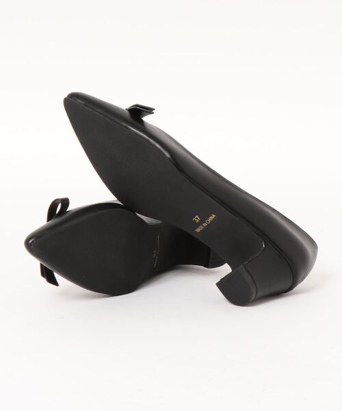 Te chichi（テチチ）の「ステッチリボンパンプス（パンプス・レディース・ブラック/ベージュ・38/37）」の3枚目の写真