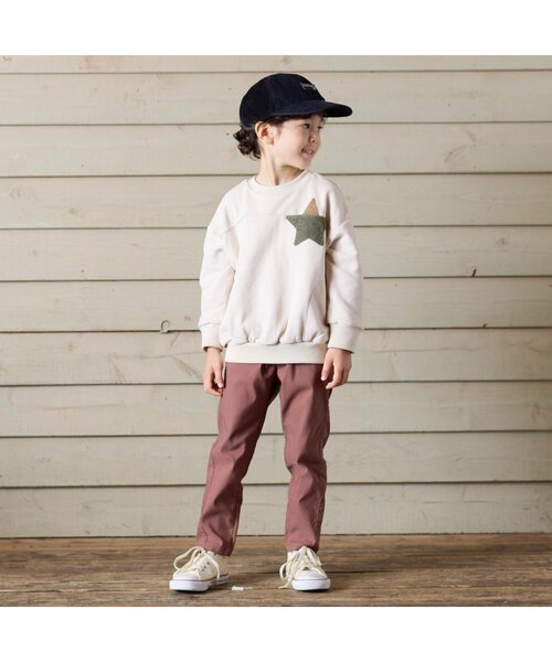BREEZE（ブリーズ）の「スターポケットトレーナー（スウェット・キッズ・パープル/キナリ/ミント/ブラウン/イエロー/ピンク・140/150/90/100/110/120/130）」の7枚目の写真