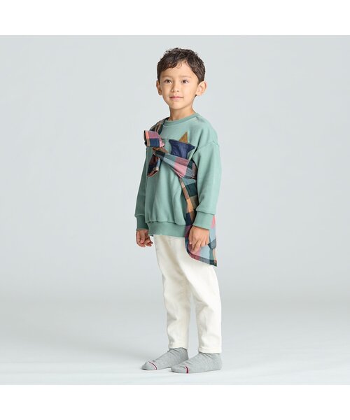 BREEZE（ブリーズ）の「スターポケットトレーナー（スウェット・キッズ・パープル/キナリ/ミント/ブラウン/イエロー/ピンク・140/150/90/100/110/120/130）」の13枚目の写真