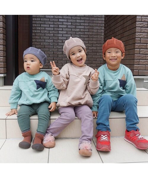 BREEZE（ブリーズ）の「スターポケットトレーナー（スウェット・キッズ・パープル/キナリ/ミント/ブラウン/イエロー/ピンク・140/150/90/100/110/120/130）」の15枚目の写真