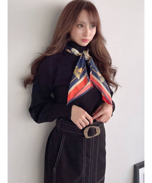 RESEXXY（リゼクシー）の「モールスキンペンシルスカート（スカート・レディース・ブラック/オレンジ/ブルー/アイボリー・FREE）」の7枚目の写真