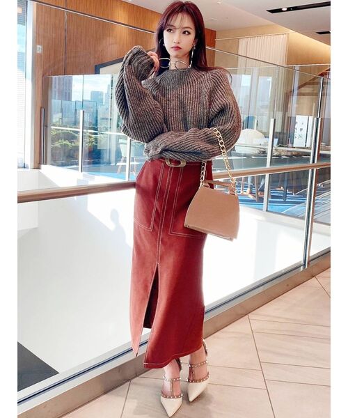 RESEXXY（リゼクシー）の「モールスキンペンシルスカート（スカート・レディース・ブラック/オレンジ/ブルー/アイボリー・FREE）」の21枚目の写真