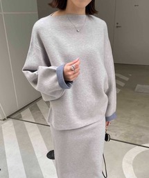 CAPRICIEUX LE'MAGE | リバカラーニットプルオーバー(ニット/セーター)