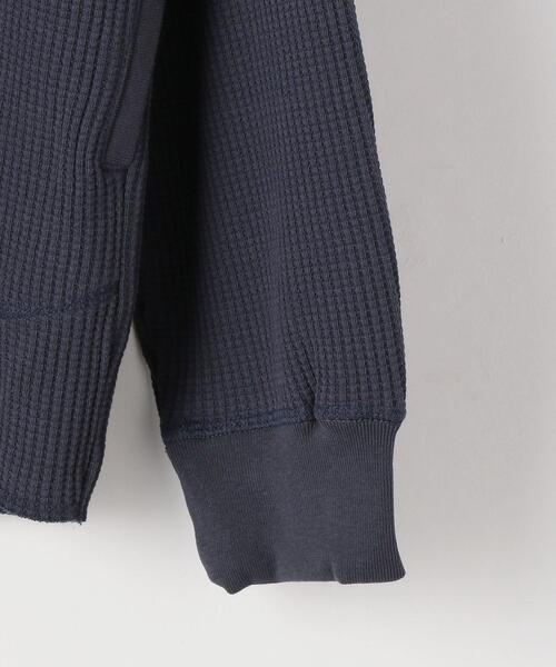 green label relaxing(グリーンレーベルリラクシング)の「<GLR/ lab>ワッフル フーディー 長袖 パーカー(パーカー・メンズ・オリーブ/ネイビー/ナチュラル・XL/L/M/S)」の9枚目の写真