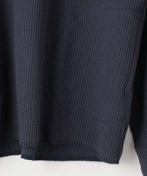 green label relaxing(グリーンレーベルリラクシング)の「<GLR/ lab>ワッフル フーディー 長袖 パーカー(パーカー・メンズ・オリーブ/ネイビー/ナチュラル・XL/L/M/S)」の14枚目の写真