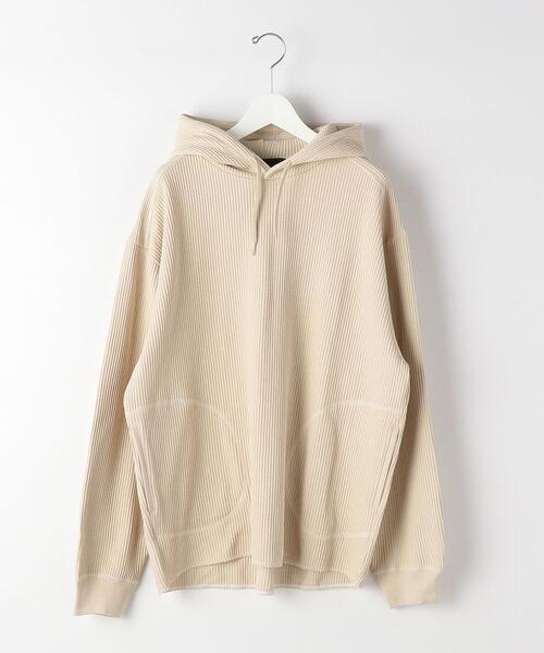 green label relaxing(グリーンレーベルリラクシング)の「<GLR/ lab>ワッフル フーディー 長袖 パーカー(パーカー・メンズ・オリーブ/ネイビー/ナチュラル・XL/L/M/S)」の16枚目の写真