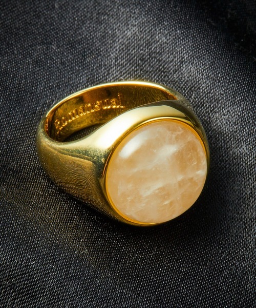 Romansual(ロマンシュアル)の「Romansual/ラウンドストーンリング(リング・レディース・シルバー/ゴールド・FREE)」の1枚目の写真