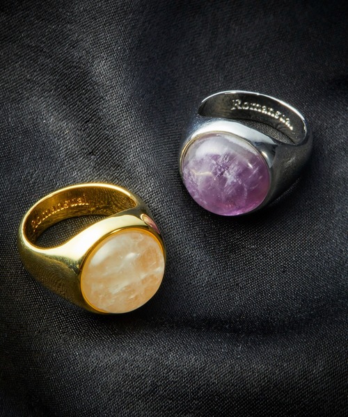 Romansual(ロマンシュアル)の「Romansual/ラウンドストーンリング(リング・レディース・シルバー/ゴールド・FREE)」の6枚目の写真