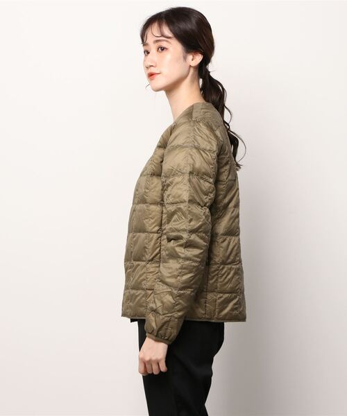 Gramicci（グラミチ）の「『GRAMICCI × TAION』INNER DOWN JACKET（ダウンジャケット/コート・レディース・ブラック/ベージュ/オリーブ・SMALL/MEDIUM/LARGE/X-LARGE/XX-LARGE）」の5枚目の写真
