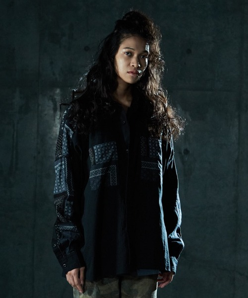 VIRGOwearworks（ヴァルゴウェアワークス）の「CLOTH CARRYING SHIRTS（シャツ/ブラウス・メンズ・ブラック/ホワイト・4/3/2）」の5枚目の写真