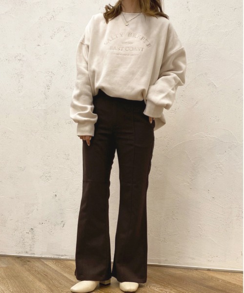 apres jour（アプレジュール）の「センターシームフレアパンツ【ZOZOTOWN限定アイテム】（その他パンツ・レディース・モカ/ダークグリーン/ダークブラウン・MEDIUM/SMALL/X-LARGE）」の10枚目の写真