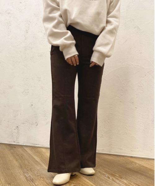 apres jour（アプレジュール）の「センターシームフレアパンツ【ZOZOTOWN限定アイテム】（その他パンツ・レディース・モカ/ダークグリーン/ダークブラウン・MEDIUM/SMALL/X-LARGE）」の12枚目の写真