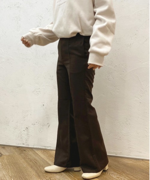 apres jour（アプレジュール）の「センターシームフレアパンツ【ZOZOTOWN限定アイテム】（その他パンツ・レディース・モカ/ダークグリーン/ダークブラウン・MEDIUM/SMALL/X-LARGE）」の11枚目の写真