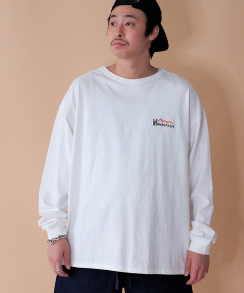 MANASTASH（マナスタッシュ）の「MANASTASH/マナスタッシュ　VENT L/S TEE 22 ベントロングスリーブティー22　7123043（Tシャツ/カットソー・メンズ・グリーン/ホワイト/ネイビー・LARGE/MEDIUM/X-LARGE）」の2枚目の写真