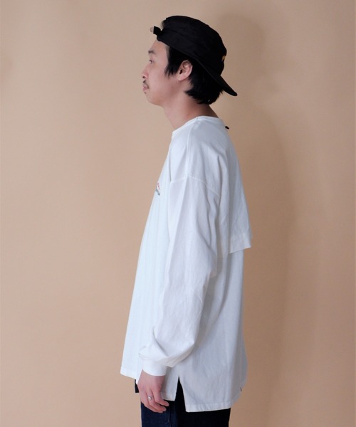 MANASTASH（マナスタッシュ）の「MANASTASH/マナスタッシュ　VENT L/S TEE 22 ベントロングスリーブティー22　7123043（Tシャツ/カットソー・メンズ・グリーン/ホワイト/ネイビー・LARGE/MEDIUM/X-LARGE）」の4枚目の写真