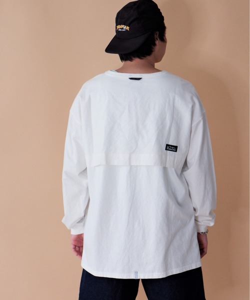 MANASTASH（マナスタッシュ）の「MANASTASH/マナスタッシュ　VENT L/S TEE 22 ベントロングスリーブティー22　7123043（Tシャツ/カットソー・メンズ・グリーン/ホワイト/ネイビー・LARGE/MEDIUM/X-LARGE）」の5枚目の写真