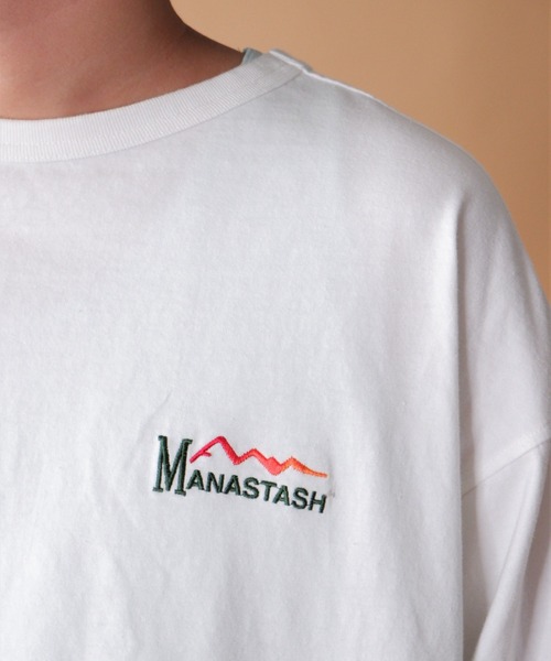 MANASTASH（マナスタッシュ）の「MANASTASH/マナスタッシュ　VENT L/S TEE 22 ベントロングスリーブティー22　7123043（Tシャツ/カットソー・メンズ・グリーン/ホワイト/ネイビー・LARGE/MEDIUM/X-LARGE）」の6枚目の写真