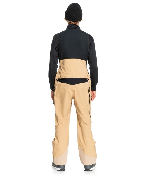 QUIKSILVER　GORE-TEX ベージュ ビブパンツ QUIKSILVER GORE-TEX ベージュ ビブパンツ スノーボード