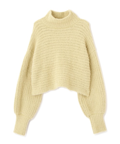 FREE'S MART（フリーズマート）の「フェザーモールハイネック短丈ニット（ニット/セーター・レディース・ホワイト/グレー/イエロー・FREE）」の10枚目の写真