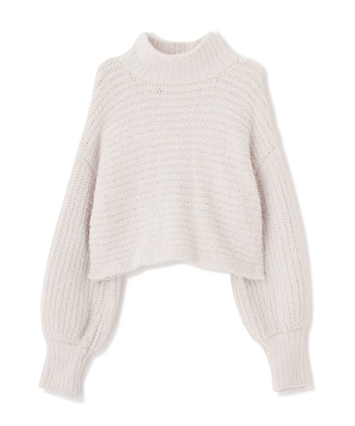 FREE'S MART（フリーズマート）の「フェザーモールハイネック短丈ニット（ニット/セーター・レディース・ホワイト/グレー/イエロー・FREE）」の12枚目の写真