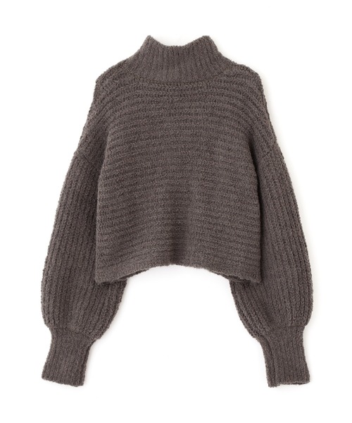 FREE'S MART（フリーズマート）の「フェザーモールハイネック短丈ニット（ニット/セーター・レディース・ホワイト/グレー/イエロー・FREE）」の15枚目の写真