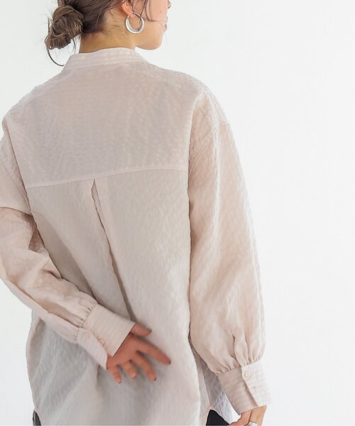 RAY CASSIN（レイカズン）の「マルチストライプシアーシャツ（シャツ/ブラウス・レディース・イエロー/パープル/ピンク・FREE）」の5枚目の写真