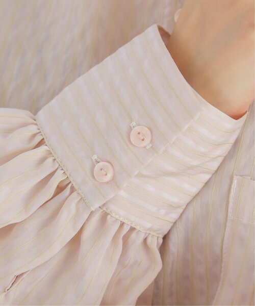 RAY CASSIN（レイカズン）の「マルチストライプシアーシャツ（シャツ/ブラウス・レディース・イエロー/パープル/ピンク・FREE）」の10枚目の写真