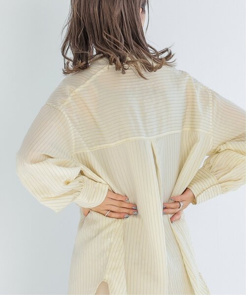 RAY CASSIN（レイカズン）の「マルチストライプシアーシャツ（シャツ/ブラウス・レディース・イエロー/パープル/ピンク・FREE）」の22枚目の写真