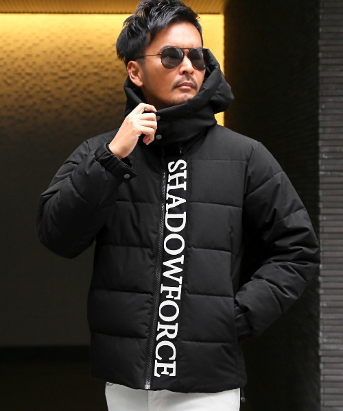 LUXSTYLE(ラグスタイル)の「フードロゴプリント中綿ブルゾン(ブルゾン・メンズ・ブラック/ホワイト・M/L/XL)」の9枚目の写真