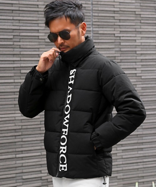 LUXSTYLE(ラグスタイル)の「フードロゴプリント中綿ブルゾン(ブルゾン・メンズ・ブラック/ホワイト・M/L/XL)」の10枚目の写真