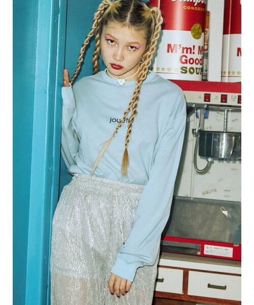 jouetie（ジュエティ）の「アクリルハートネックレス（ネックレス・レディース・ブラック/クリア・FREE）」の7枚目の写真