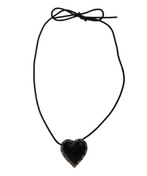 jouetie（ジュエティ）の「アクリルハートネックレス（ネックレス・レディース・ブラック/クリア・FREE）」の9枚目の写真