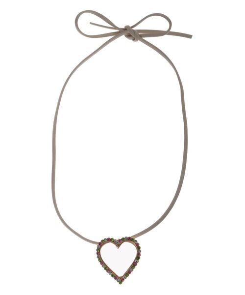 jouetie（ジュエティ）の「アクリルハートネックレス（ネックレス・レディース・ブラック/クリア・FREE）」の6枚目の写真