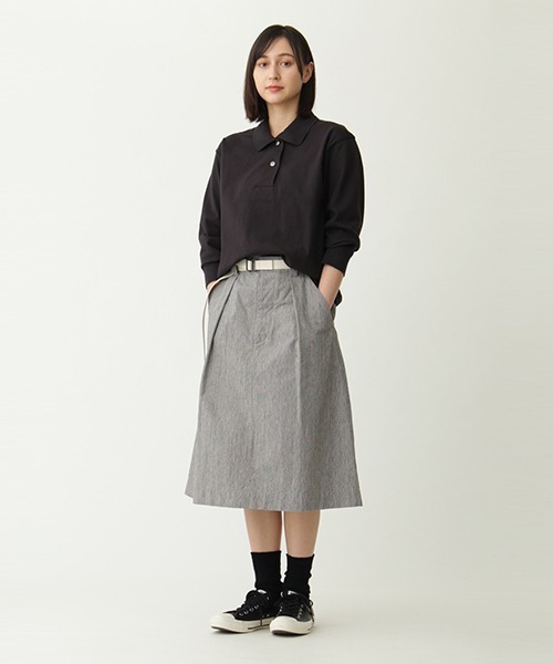 Irregular Cotton End On End End Cotton Mhl エムエイチエル のファッション Li 595 を