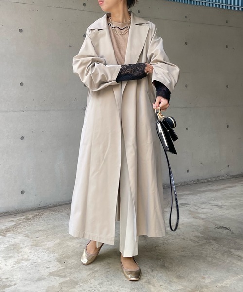 DouDou（ドゥドゥ）の「トレンチコート（トレンチコート・レディース・ベージュ/ブルー・FREE）」の17枚目の写真