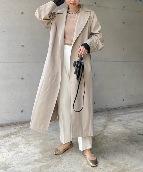 DouDou（ドゥドゥ）の「トレンチコート（トレンチコート・レディース・ベージュ/ブルー・FREE）」の19枚目の写真