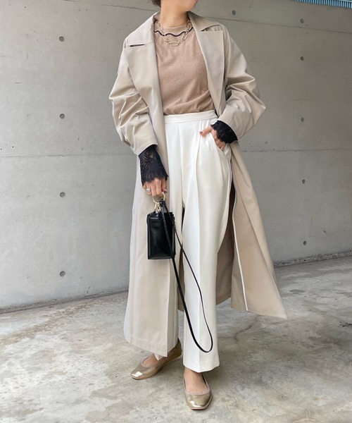 DouDou（ドゥドゥ）の「トレンチコート（トレンチコート・レディース・ベージュ/ブルー・FREE）」の21枚目の写真