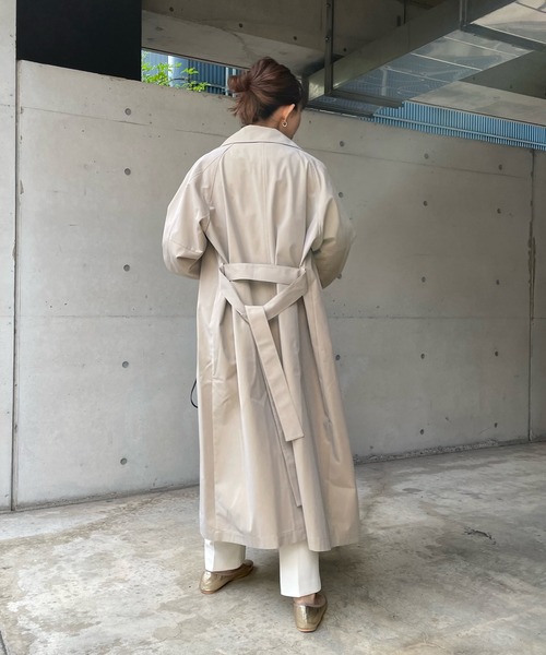 DouDou（ドゥドゥ）の「トレンチコート（トレンチコート・レディース・ベージュ/ブルー・FREE）」の22枚目の写真