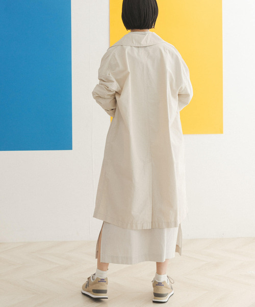 FORK&SPOON（フォークアンドスプーン）の「FORK&SPOON　オーバーライトミドルコート（チェスターコート・レディース・ベージュ/ネイビー/ホワイト系その他・ONE）」の11枚目の写真