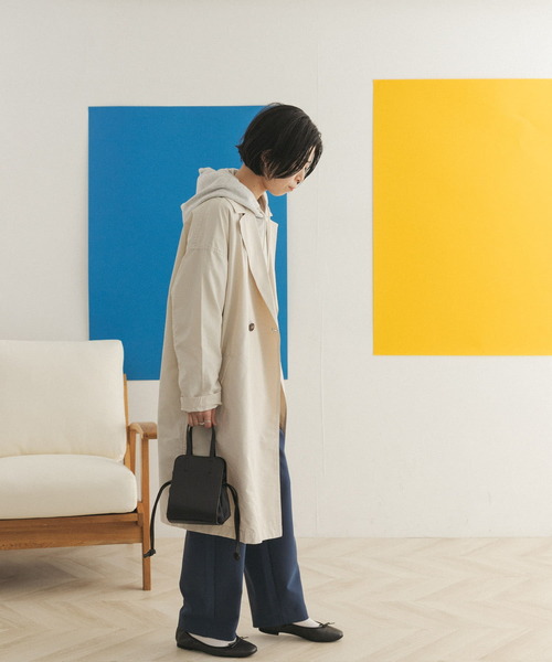 FORK&SPOON（フォークアンドスプーン）の「FORK&SPOON　オーバーライトミドルコート（チェスターコート・レディース・ベージュ/ネイビー/ホワイト系その他・ONE）」の20枚目の写真