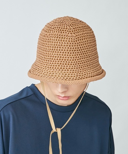 OVERRIDE（オーバーライド）の「OVERRIDE TM LIBRE BELL HAT（ハット・レディース・ベージュ/ネイビー/オリーブ・M/57.5cm）」の5枚目の写真