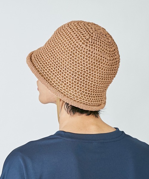 OVERRIDE（オーバーライド）の「OVERRIDE TM LIBRE BELL HAT（ハット・レディース・ベージュ/ネイビー/オリーブ・M/57.5cm）」の6枚目の写真