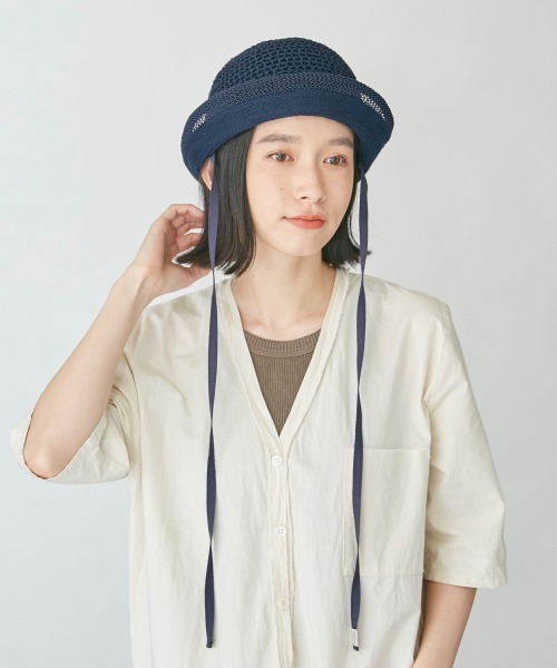 OVERRIDE（オーバーライド）の「OVERRIDE TM LIBRE BELL HAT（ハット・レディース・ベージュ/ネイビー/オリーブ・M/57.5cm）」の16枚目の写真