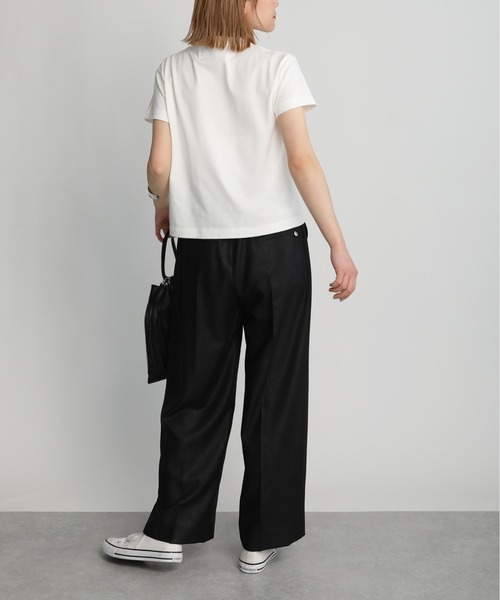 Thomas magpie（トーマスマグパイ）の「【THOMAS MAGPIE】30/2  スーパーコットンイラストロゴT（Tシャツ/カットソー・レディース・ネイビー/ベージュ/ホワイト・M）」の21枚目の写真