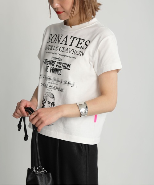 Thomas magpie（トーマスマグパイ）の「【THOMAS MAGPIE】30/2  スーパーコットンイラストロゴT（Tシャツ/カットソー・レディース・ネイビー/ベージュ/ホワイト・M）」の16枚目の写真