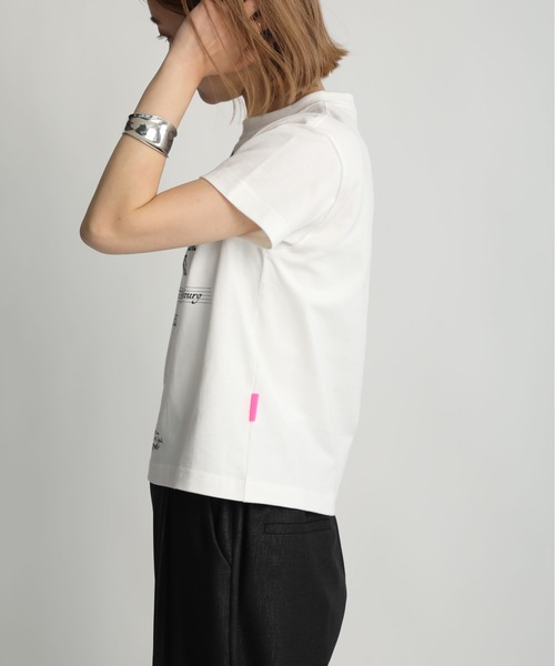 Thomas magpie（トーマスマグパイ）の「【THOMAS MAGPIE】30/2  スーパーコットンイラストロゴT（Tシャツ/カットソー・レディース・ネイビー/ベージュ/ホワイト・M）」の17枚目の写真